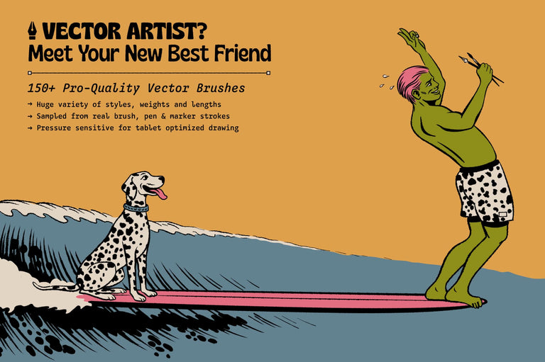 The ultimate vector inking system for Adobe Illustrator and Affinity Designer.