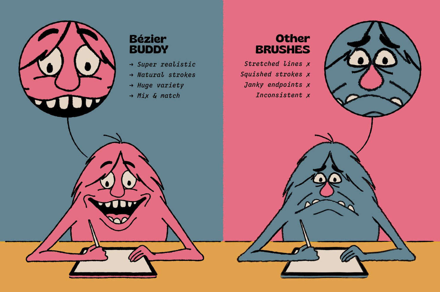 The ultimate vector inking system for Adobe Illustrator and Affinity Designer.