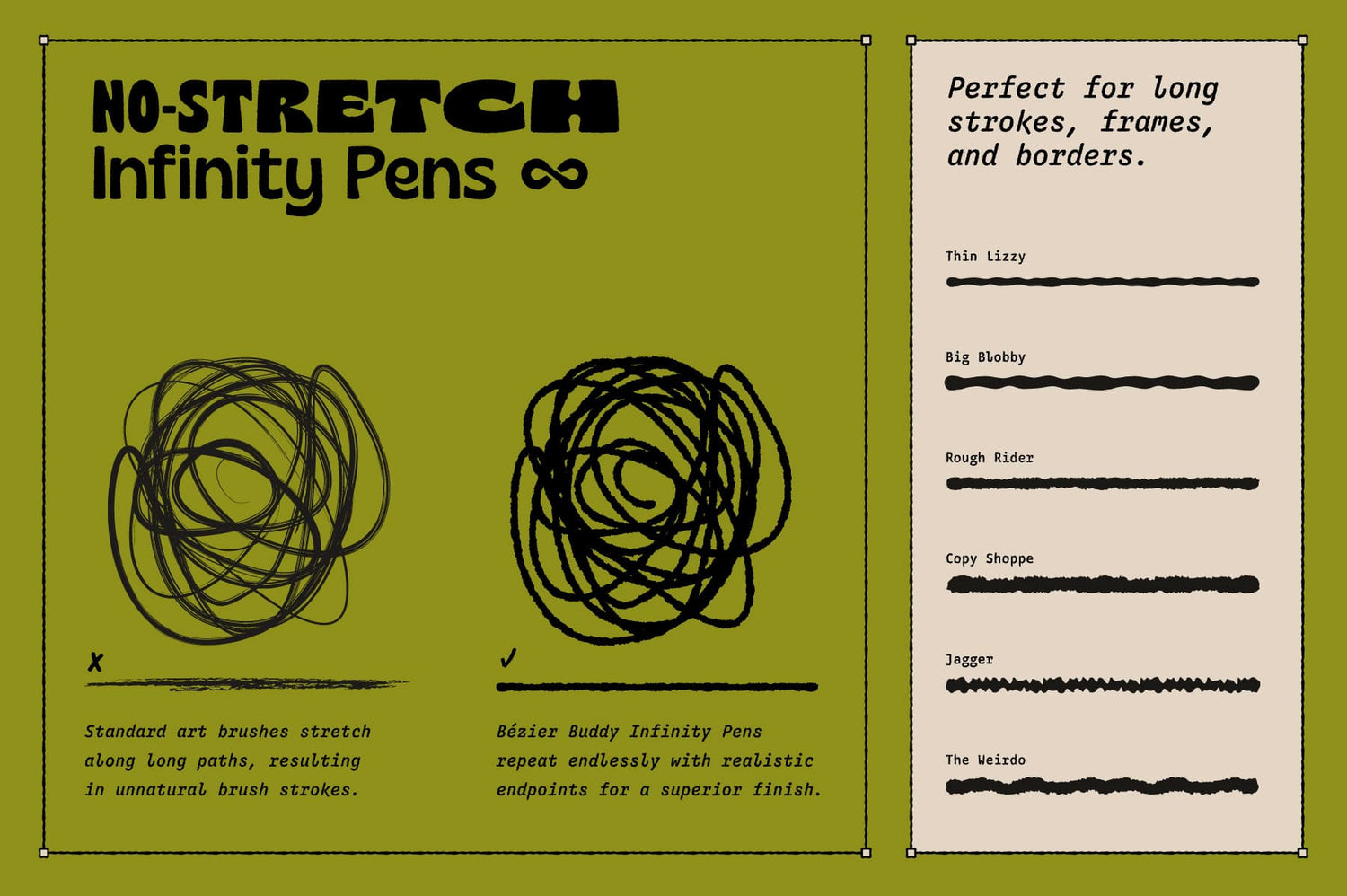 The ultimate vector inking system for Adobe Illustrator and Affinity Designer.