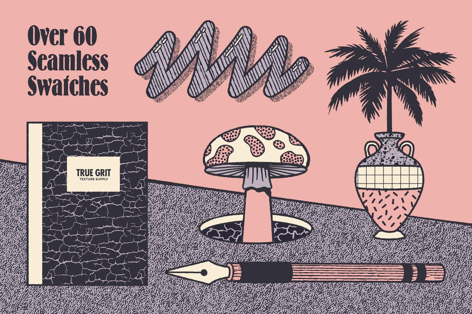Bad Litho Patterns Distressed Pattern Illustrator