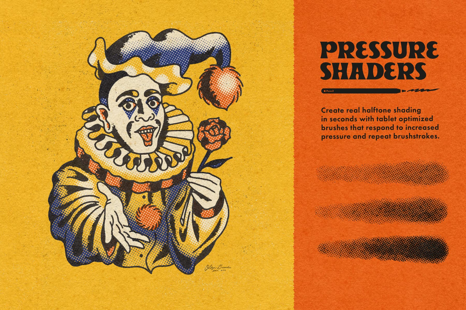 Best Retro Vintage Distressed Halftone Brushes for Photoshop, Procreate, Clip Studio and Affinity