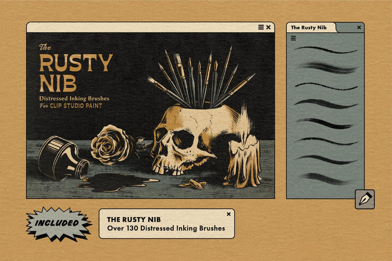 Best Retro Vintage Free Brushes Professional For Clip Studio Paint 