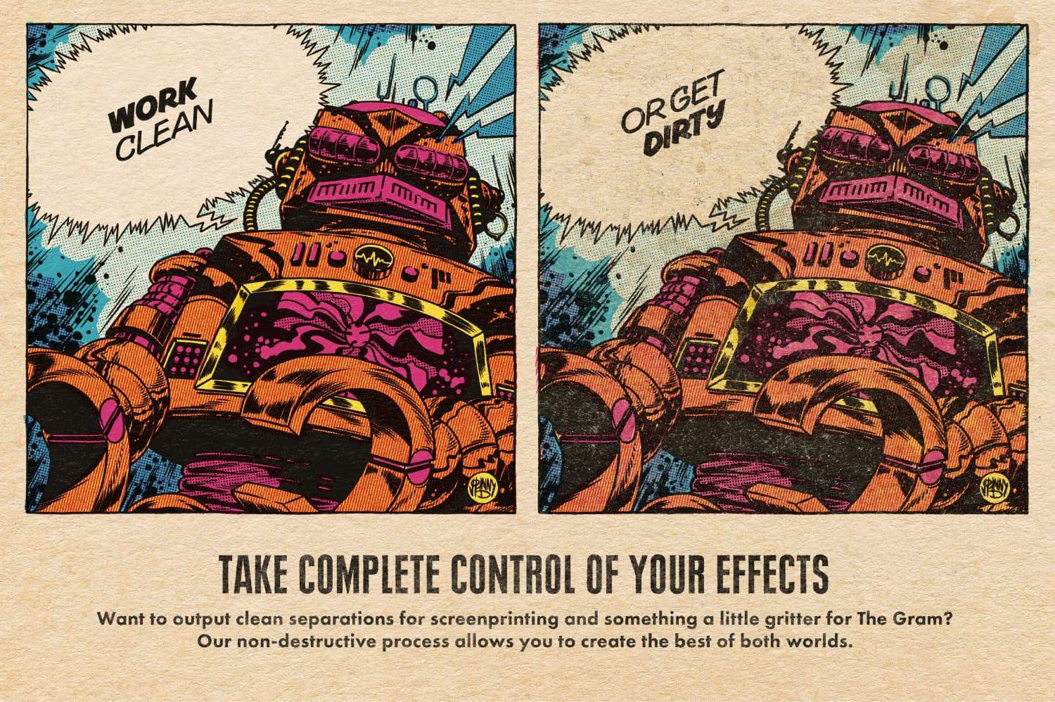 KraftTone Comic Color Halftone Brushes