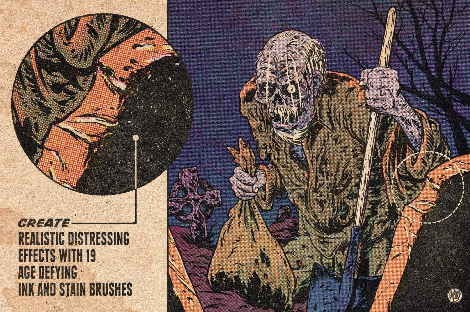 KraftTone Comic Color Halftone Brushes