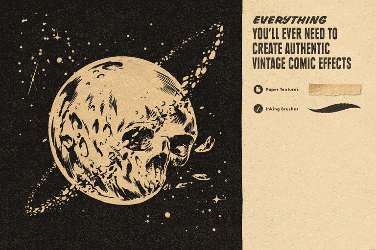 KraftTone Comic Color Halftone Brushes