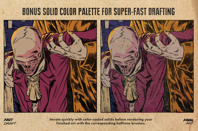 KraftTone Comic Color Halftone Brushes